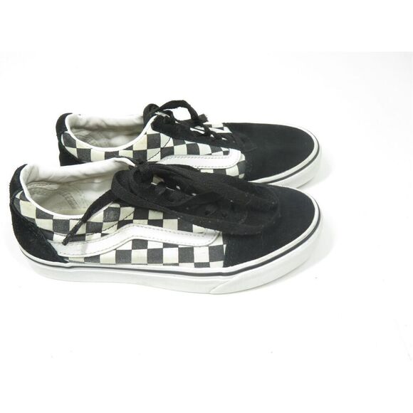 VANS Old Skool Checkerboard Primary Check Sidestripe Low Top Sneaker Women 6.5 - Picture 5 of 8